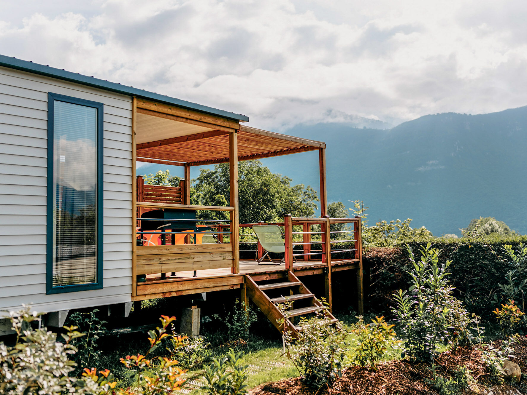 ebergement face au alpes camping vacances famille