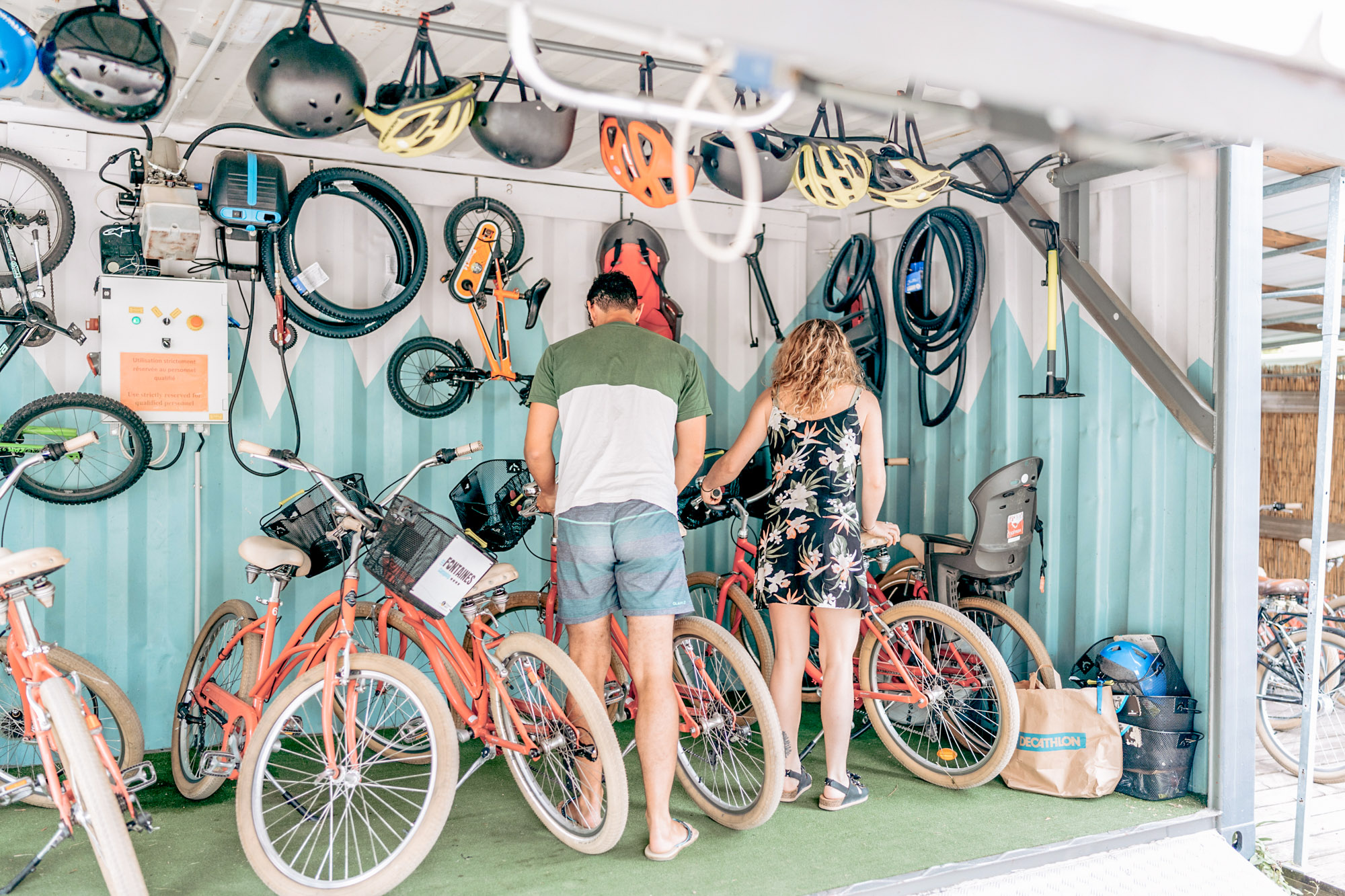location velo vacances camping les fontaines