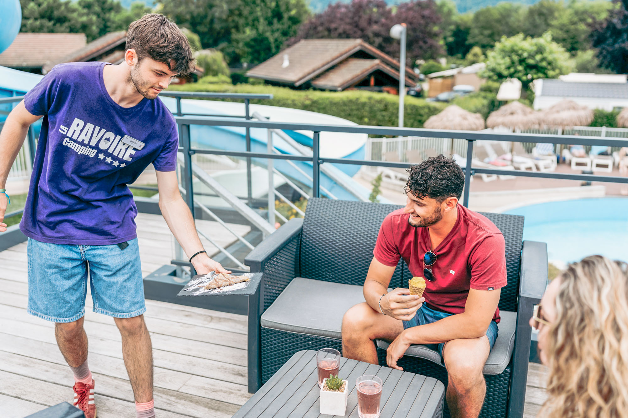 Customer services at La Ravoire campsite in Doussard