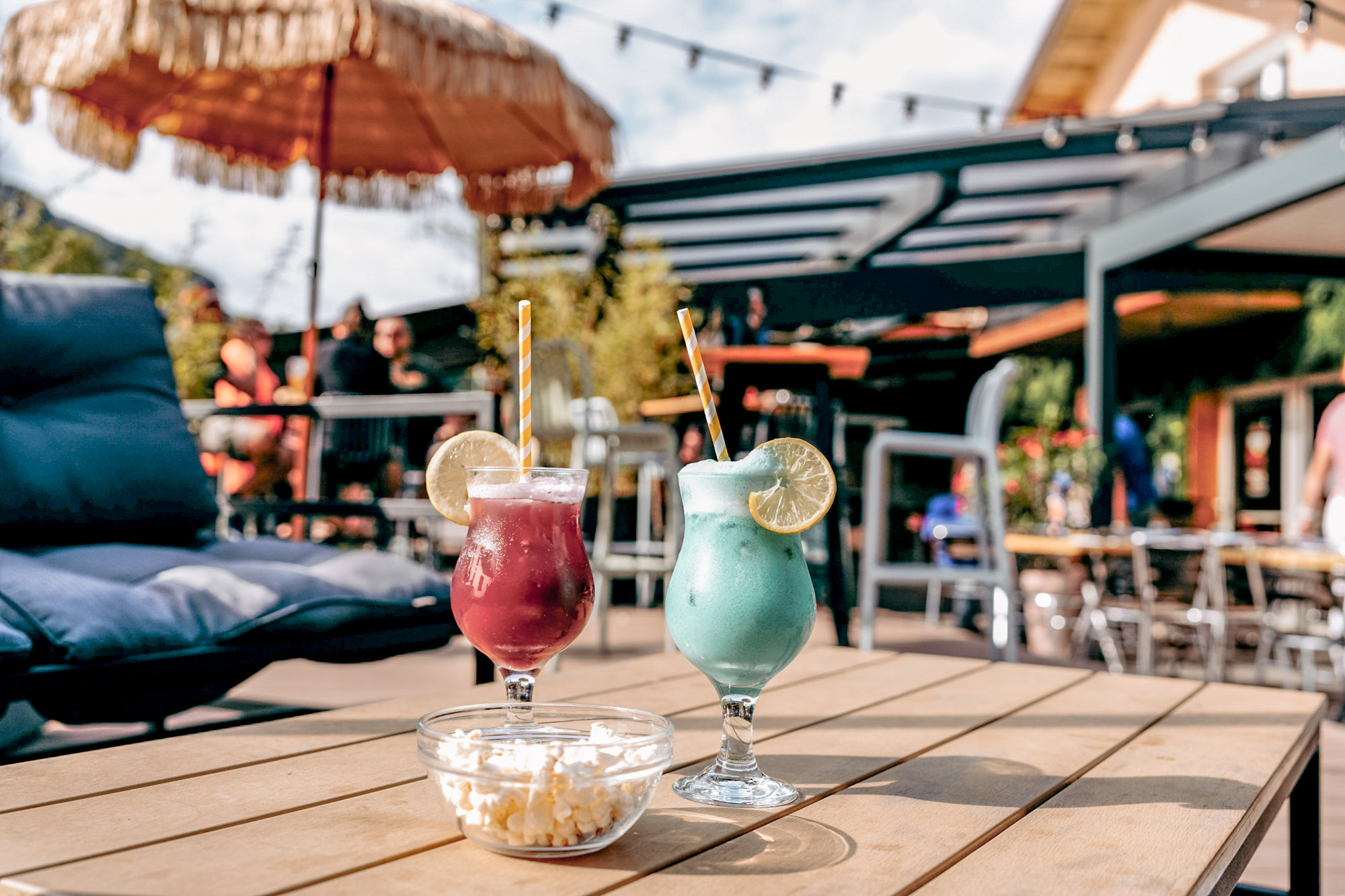 terrasse cocktail sonne urlaub haute savoie