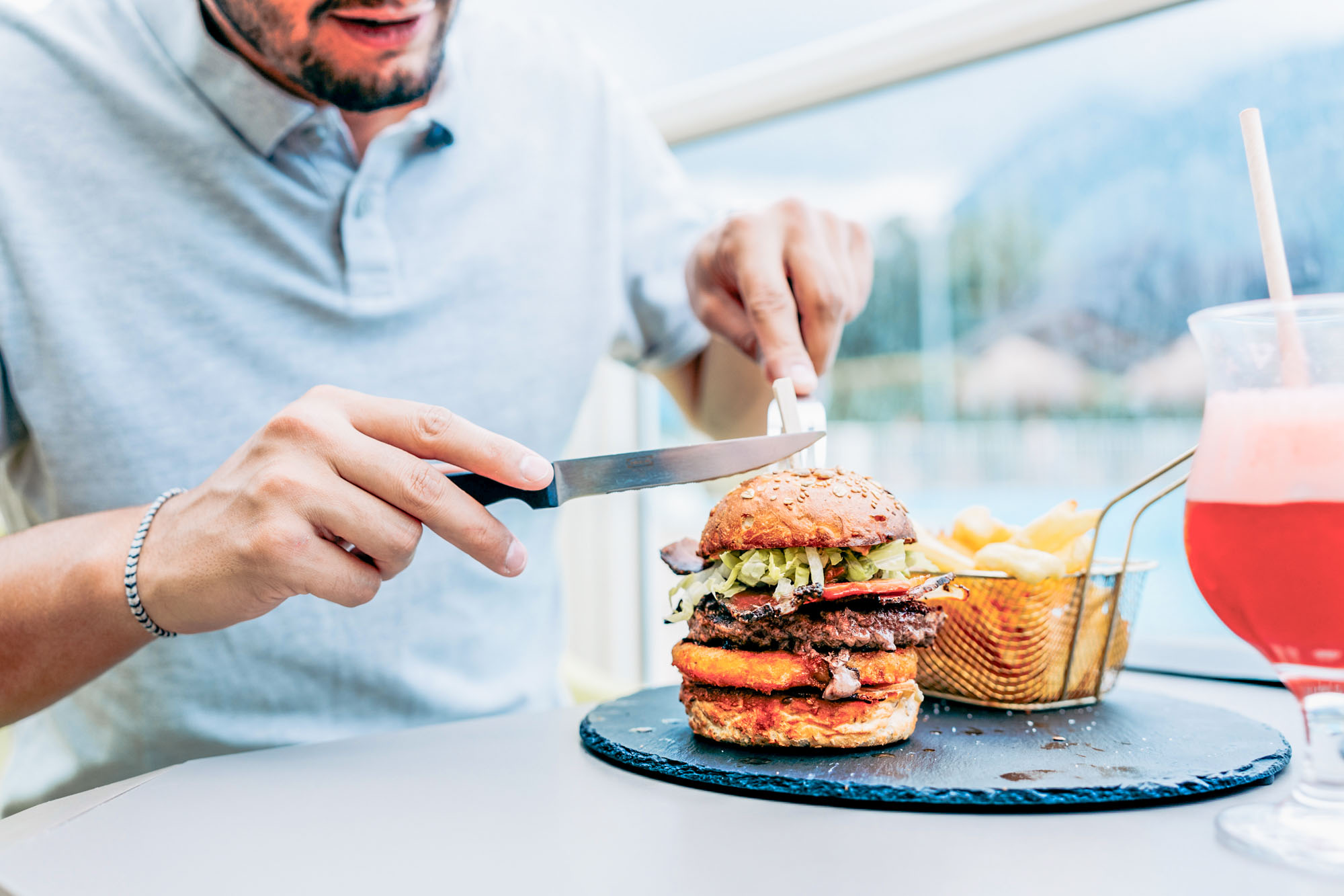burger restaurant camping Annecy