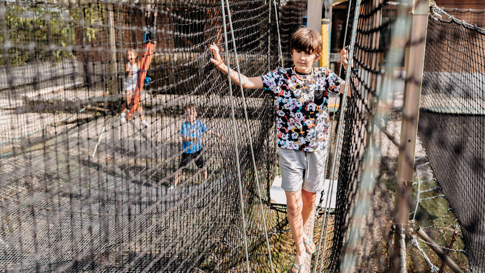 trampoline and children's park haute savoie