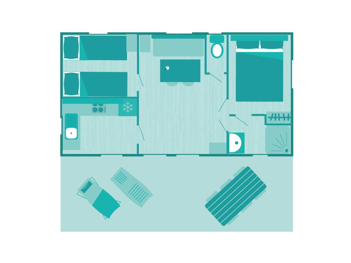 Cottage Mercure 5p 2ch ***